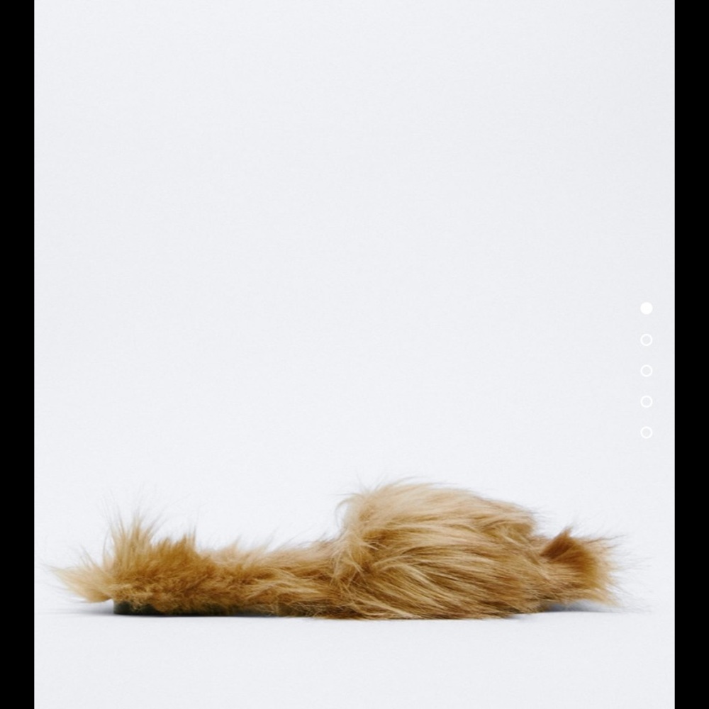 Zara faux fur sandals